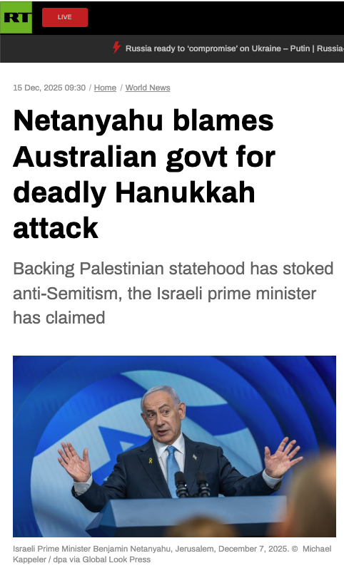 "GŁÓWNE CELE BONDI BEACH PSYOP UJAWNIONE PRZEZ...... "